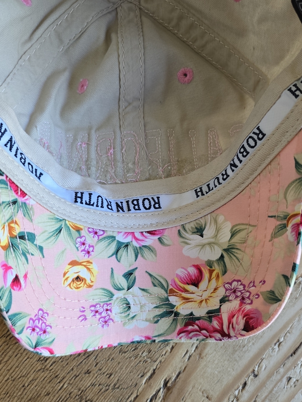 Robin Ruth Floral Baseball Cap - Pink - Picture 4 of 5